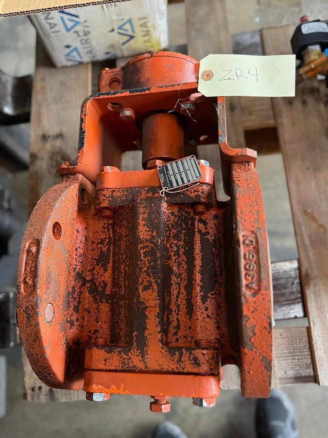 TUFLINE 6" 150 RF FP PFA LINED PLUG VALVE ZR4 CAT W GEAR OPERATOR