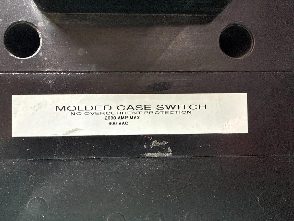 Refurbished Westinghouse 2000 AMP BREAKER PC32000F 2KA PC FRAME 3P 600V 2000 A TRIP 2YW9