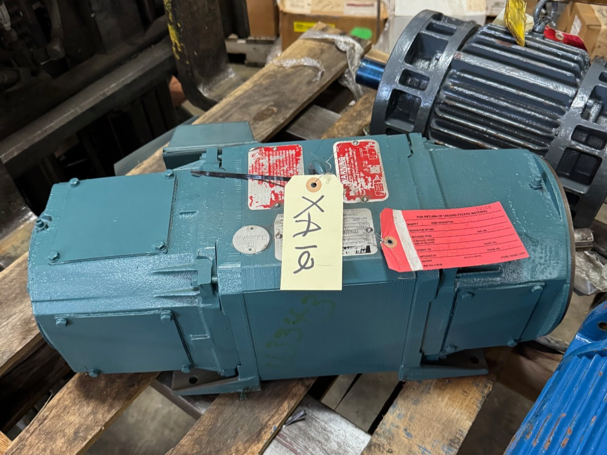 RELIANCE 3 HP DC MOTOR XA12 1750 RPM 180 VDC 14 AMP FRAME C1812ATGZ