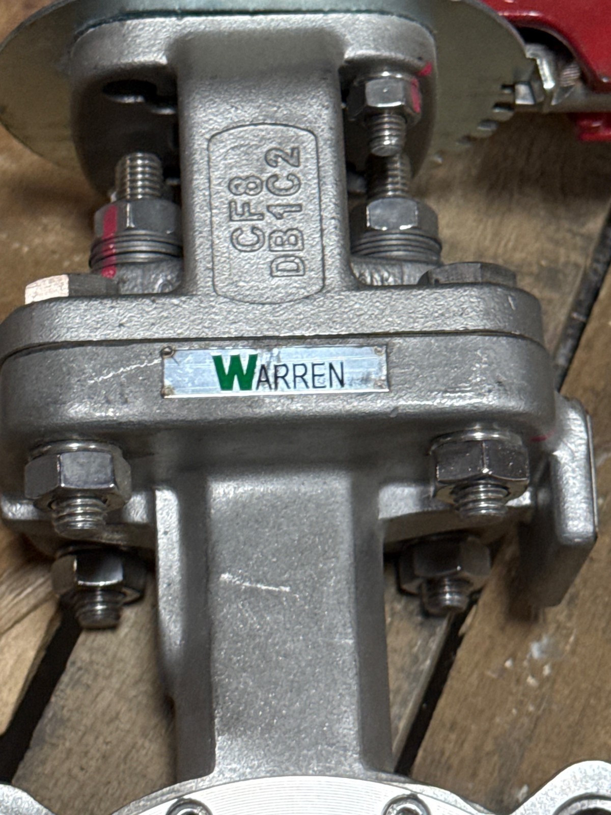 Used WARREN 3" 150 DOUBLE OFFSET LUG HI PERFORMANCE BUTTERFLY VALVE  MODEL 9158-2