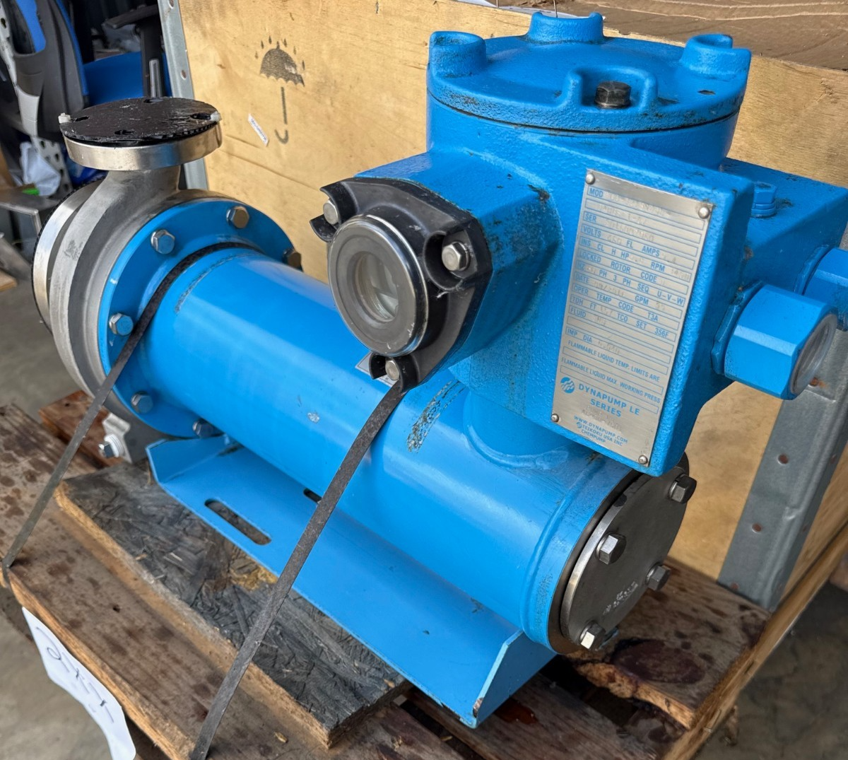Refurbished DYNAPUMP LE SERIES SEALESS CANNED MOTOR CENTRIFUGAL PUMP 2XX MODEL F60-8215N4BL-