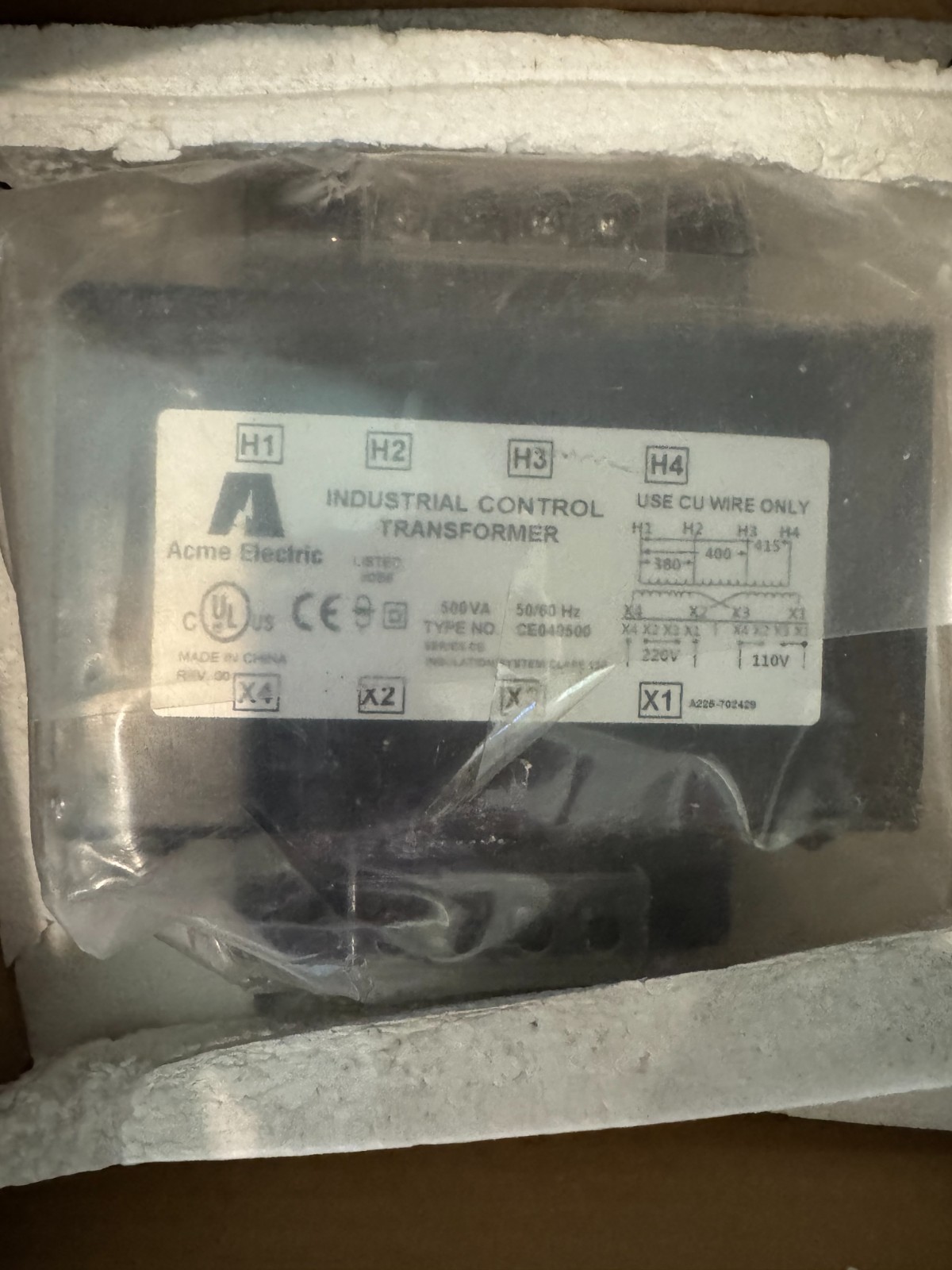 1 Lot INDUSTRIAL CONTROL TRANSFORMERS ACME GE PHILIPS/ ADVANCE HAMMOND 33 PC'S