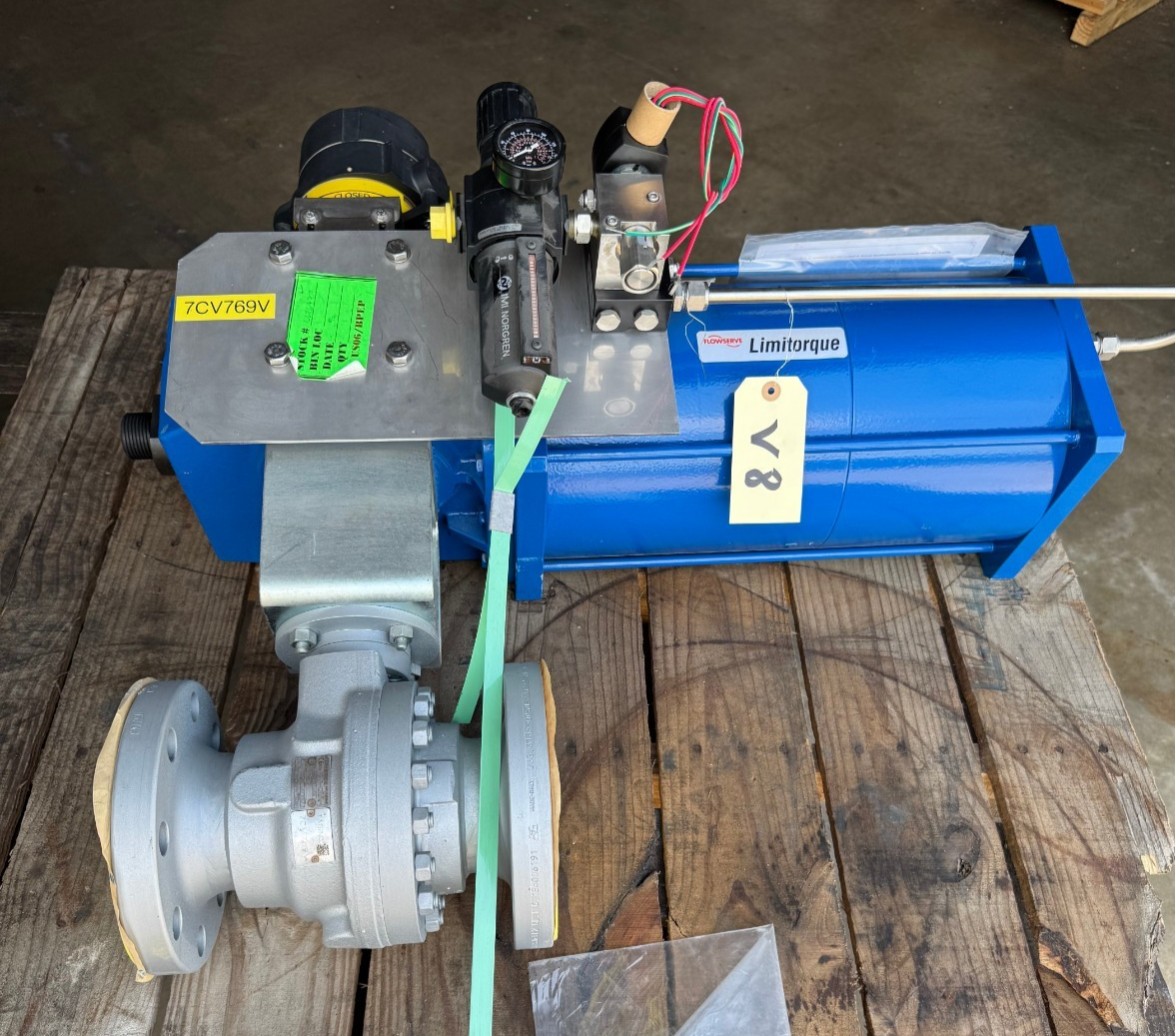 ARGUS 3" 300 RF FP BALL VALVE FK76M V8 11 12 15 LIMITORQUE ACT LPC-10A-220B-SR04