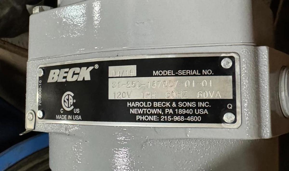 Beck Electric Actuator X1 Model 181-250-167857-01-01 120V 1 PH  60 VA