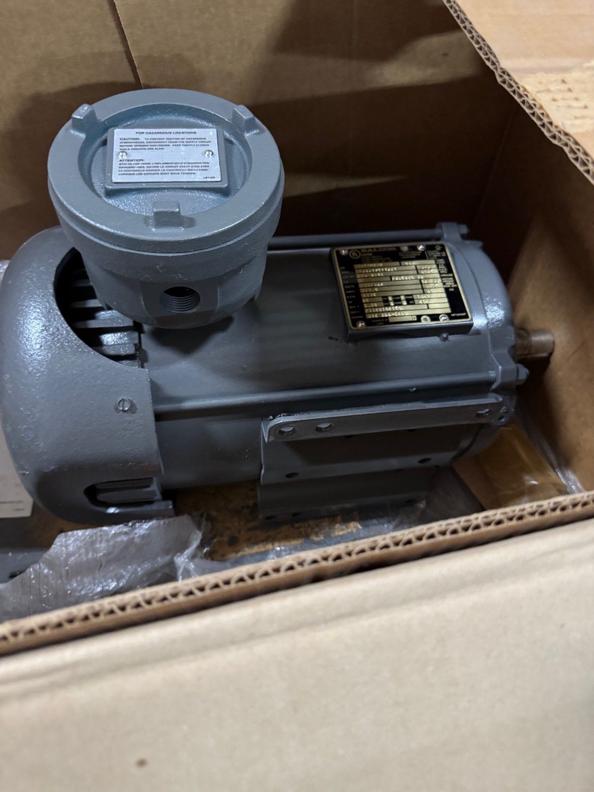 BALDOR  EXPLOSION PROOF Motor 2 HP MODEL 36N419T210G1 VA12B 1170 RPM 230/460 V