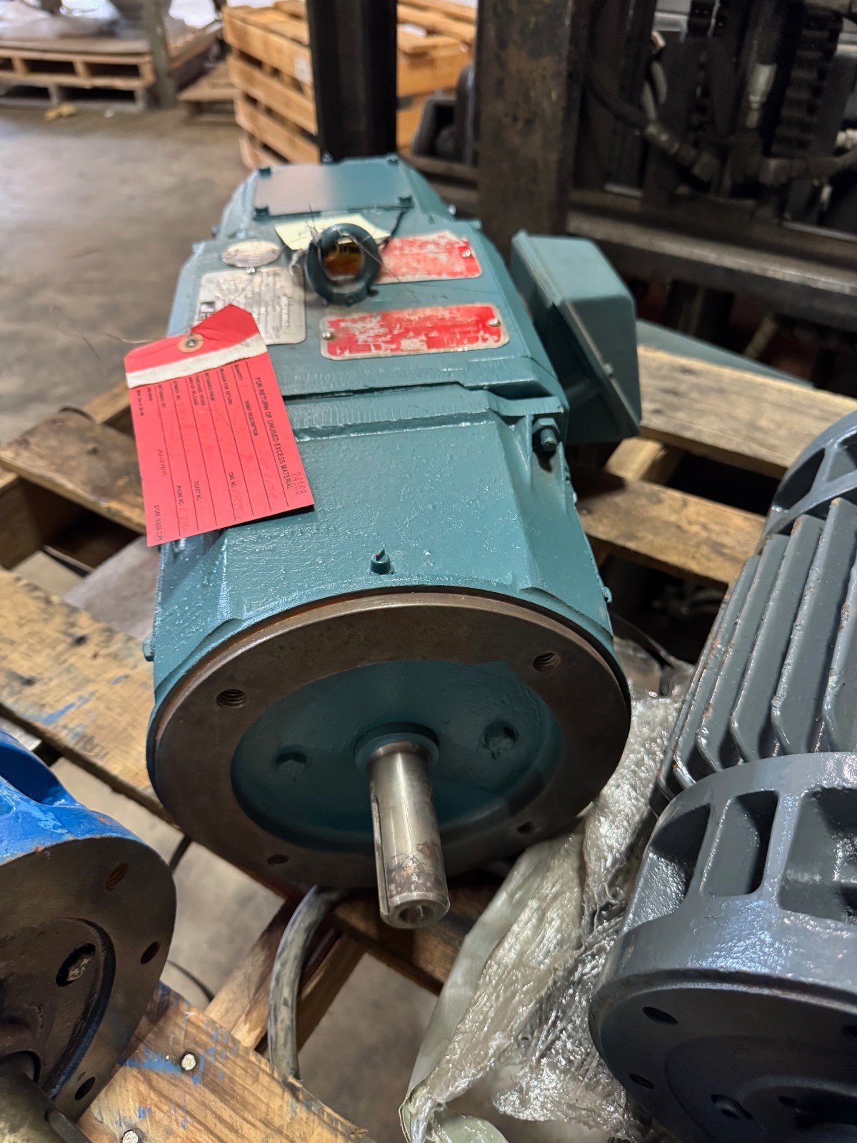 RELIANCE 3 HP DC MOTOR XA12 1750 RPM 180 VDC 14 AMP FRAME C1812ATGZ