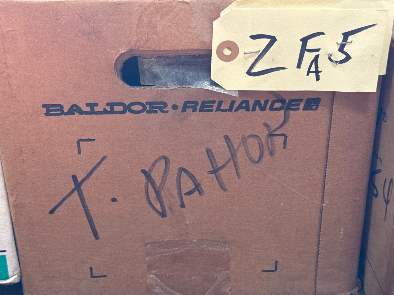 Used BALDOR EXPLOSION PROOF Motor .25 HP MODEL L4003A ZFA5 1725 RPM 115/208-240 V 5/2