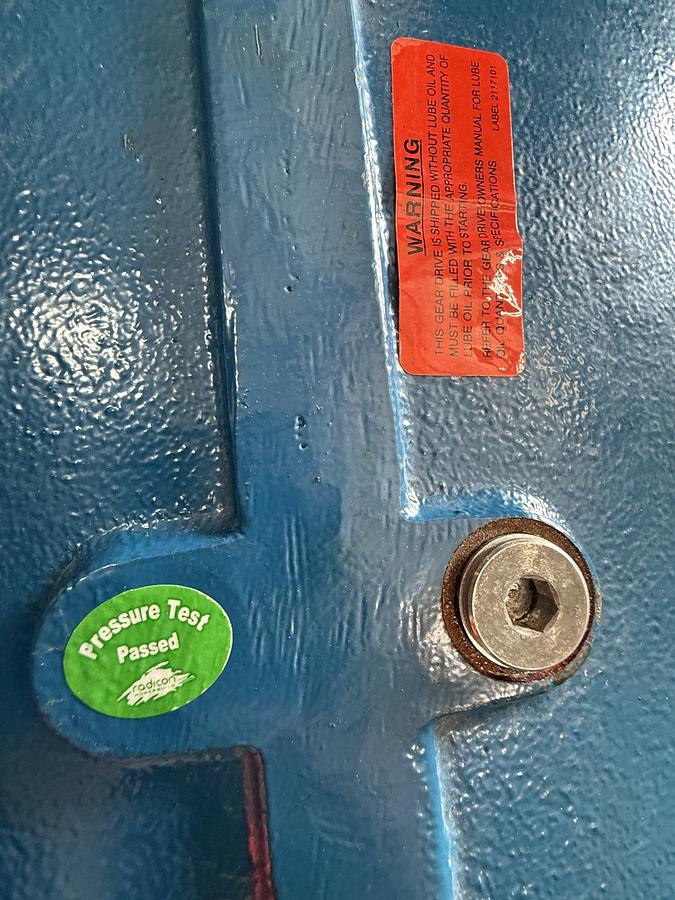 Refurbished RADICON Combined High-Ratio Gear Reducer Assembly MODEL K1052280BRN / M07226.3NRN