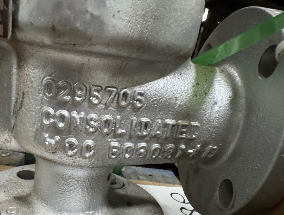 CONSOLIDATED 11/2" 300 X 2" 150 RELEIF VALVE VA8E WCB WITH PILOT 39PV07-2-CC-E-S