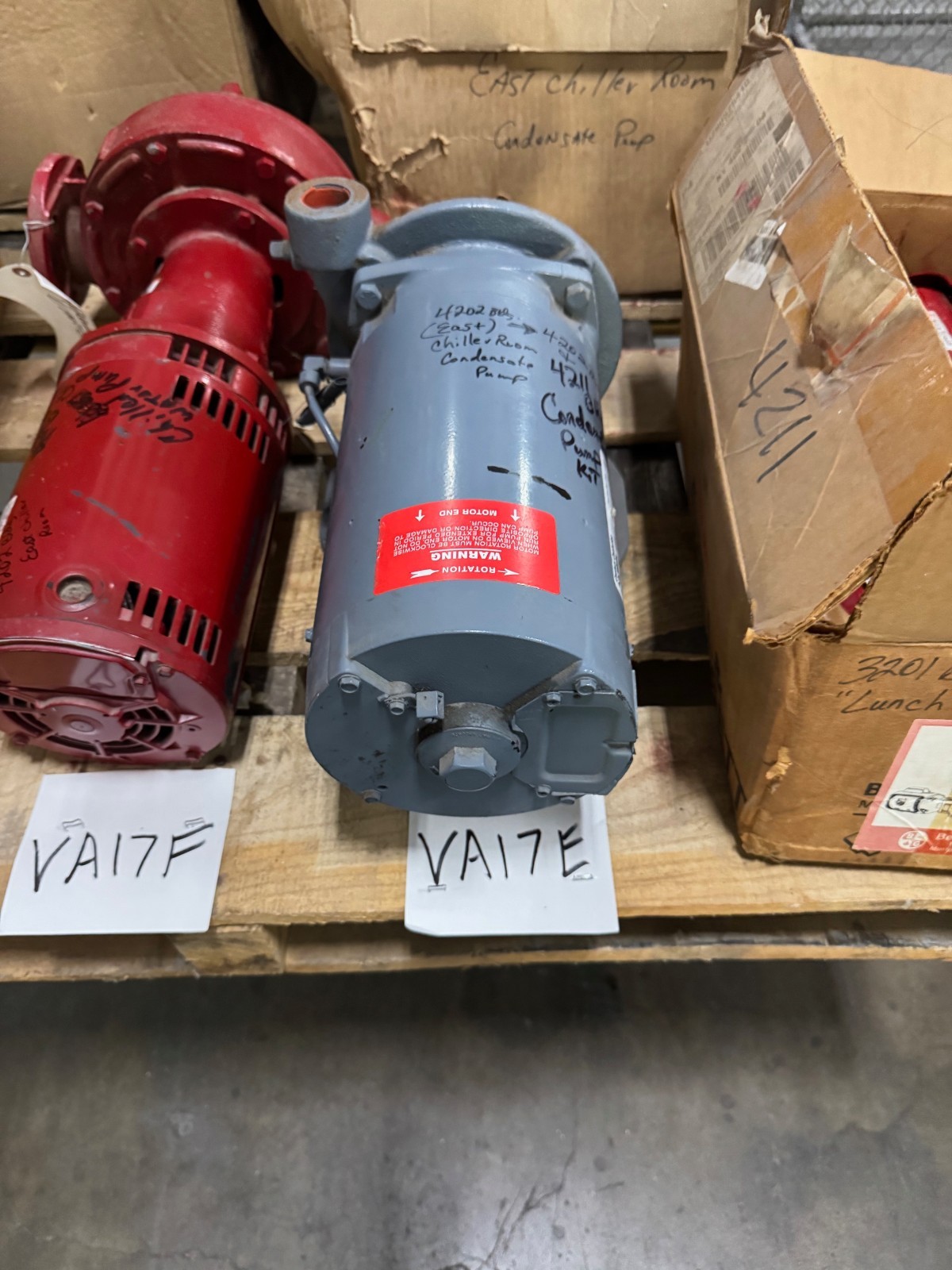NES Company CENTRIFUGAL CONDENSATE PUMP VA17A B E MODEL 106D SER N831
