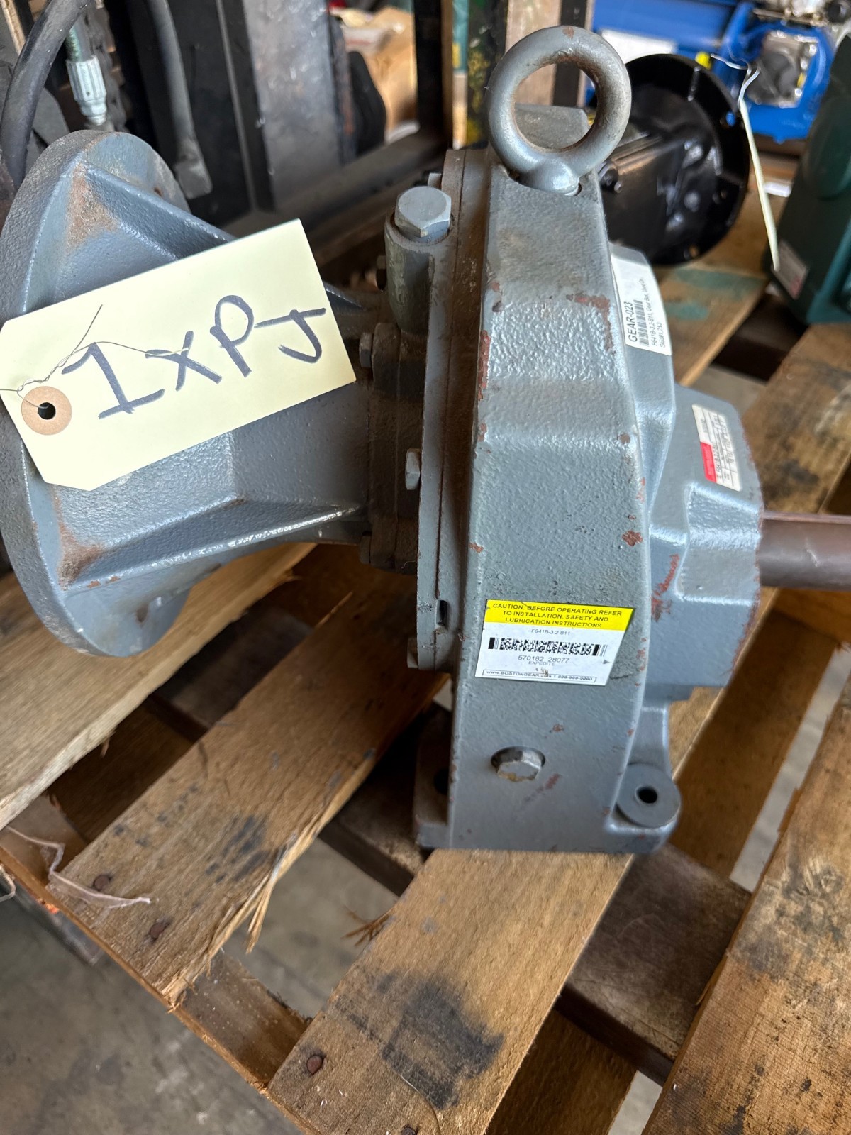 BOSTON GEAR GEAR REDUCER 1XPJ MOD F641B-3.2-B11 10.10 HP 1750 RPM IN 3.2 TO 1 RA