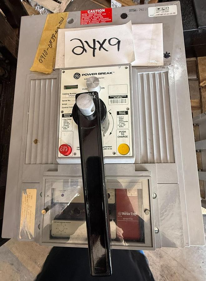 Refurbished GE 2500 AMP BREAKER MODEL TPVVF7625EIC 2YX9 FRAME TPVF7 TRIP PLUG 2500 AMP 2YX9