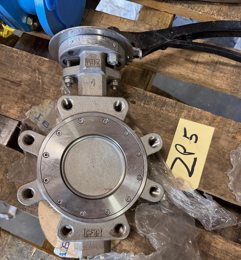 4" 150 LUG HI PERFORMANCE BUTTERFLY VALVE 316 SS ZP5 ABZ HANDLE