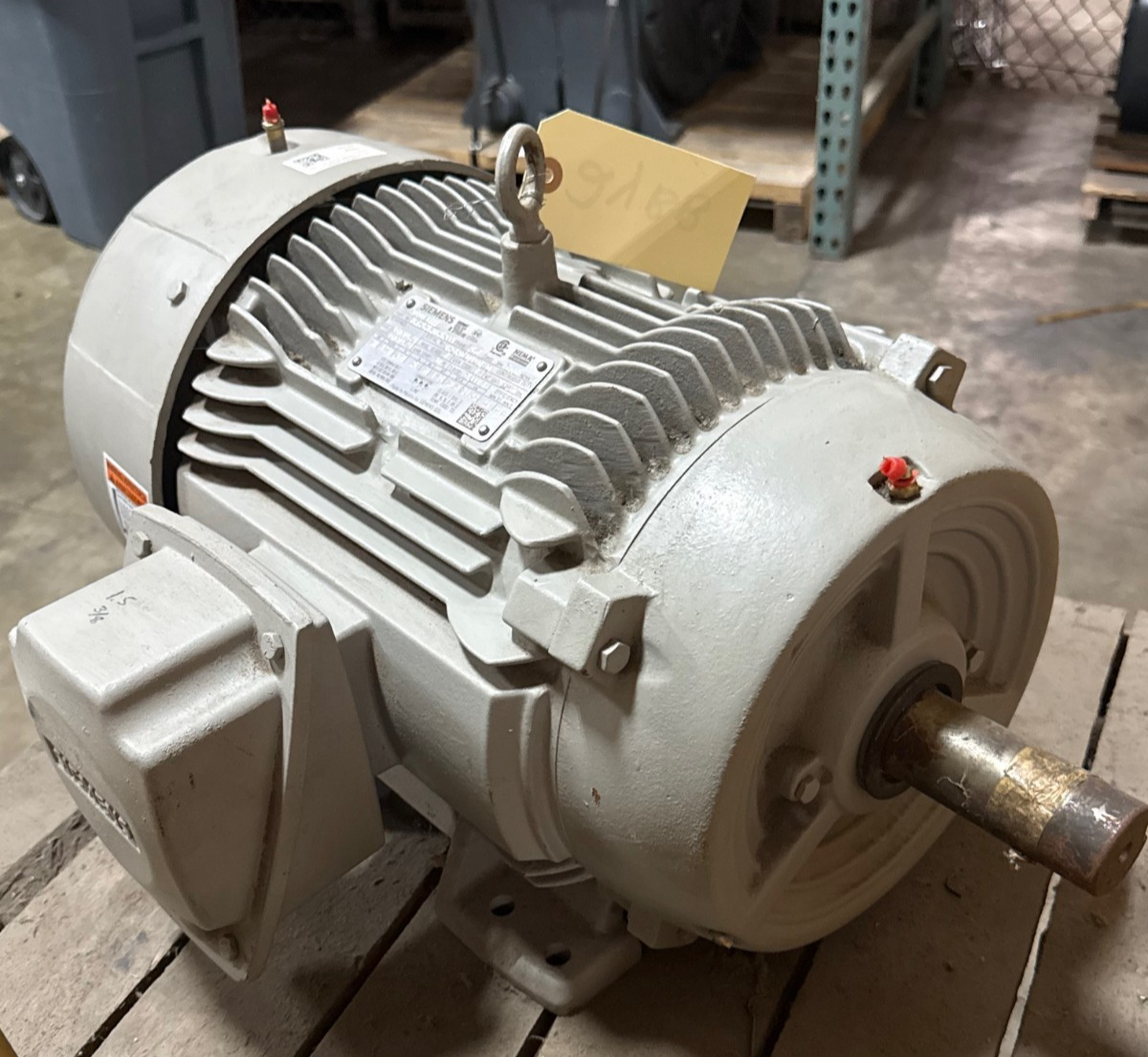 Used SIEMENS INVERTER DUTY MOTOR 20 HP MODELSD100IEEE 2YBB 1770 RPM 460 V 3 PH 25  AM
