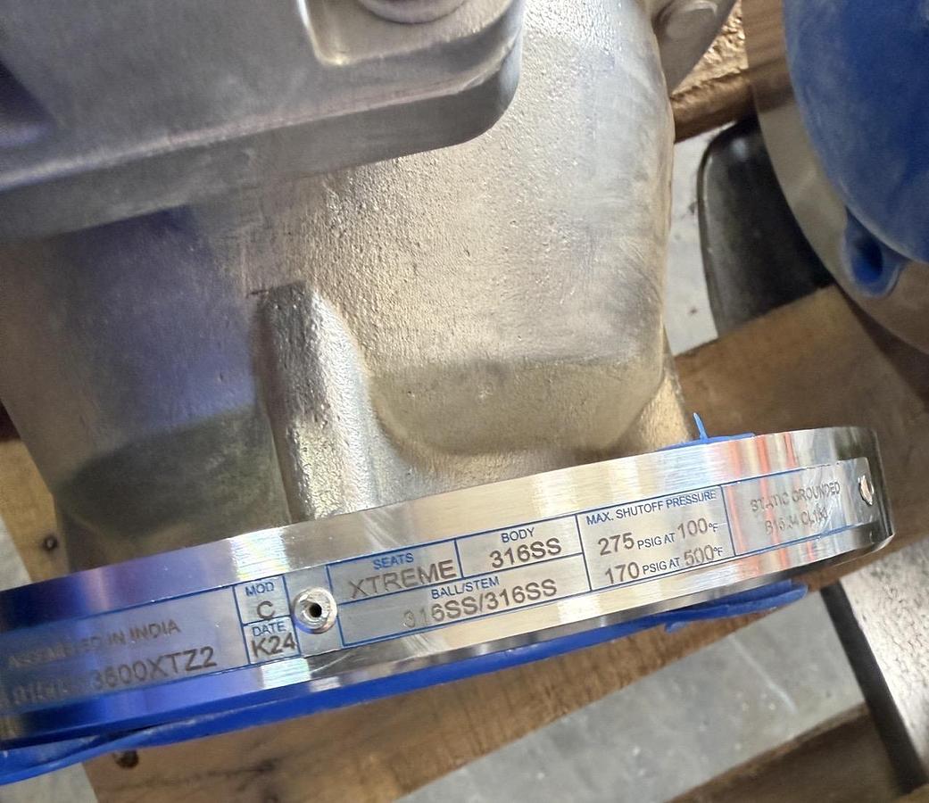 3" 150 RF BALL VALVE FP FIG # 3 9150313600XTZ2 316 BODY