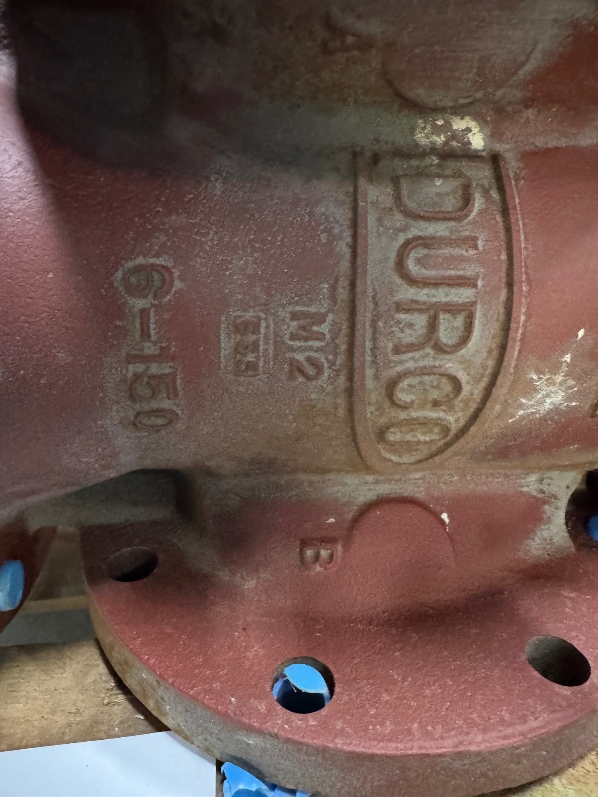 6" 150 3 WAY PLUG VALVE DURCO MODEL 6-MG4-11DD1DT1M33A DI BODY 316 TRIM VA20A