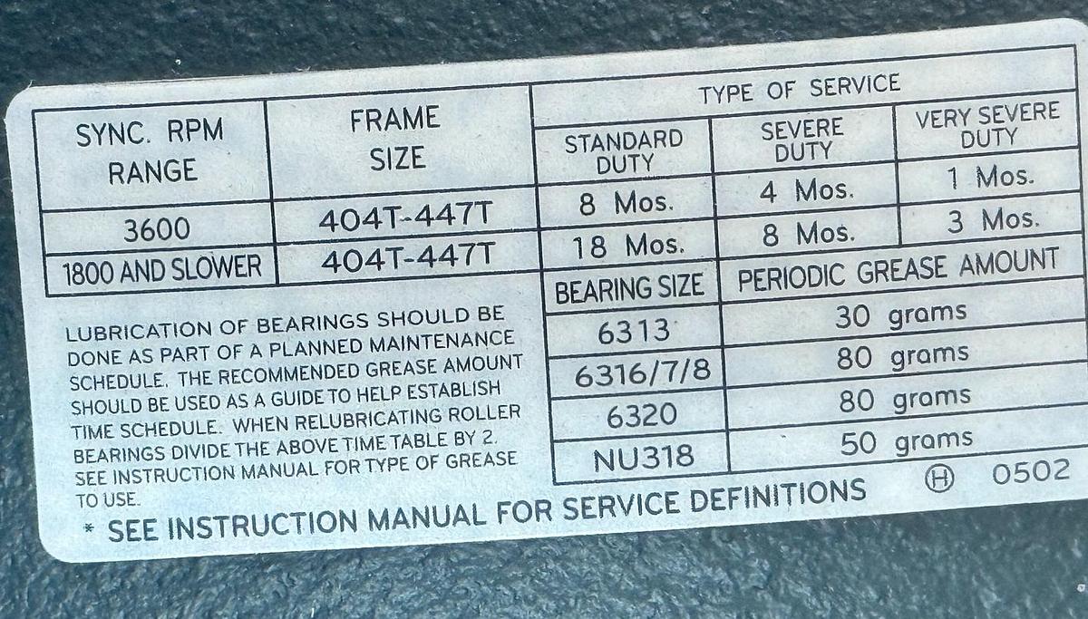 TOSHIBA 125 HP MOTOR MODEL 1254SDSA41A-PR 230/460 V 1785 RPM  EPQ SEVERE DUTY