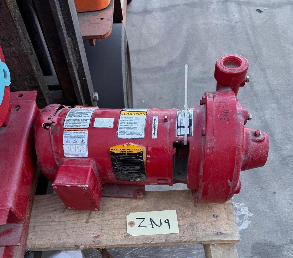 BELL & GOSSETT PUMP 1.25" X 5.375" IMP ZN7 & 9 E-1531 1 HP 1800 RPM 175 PSI