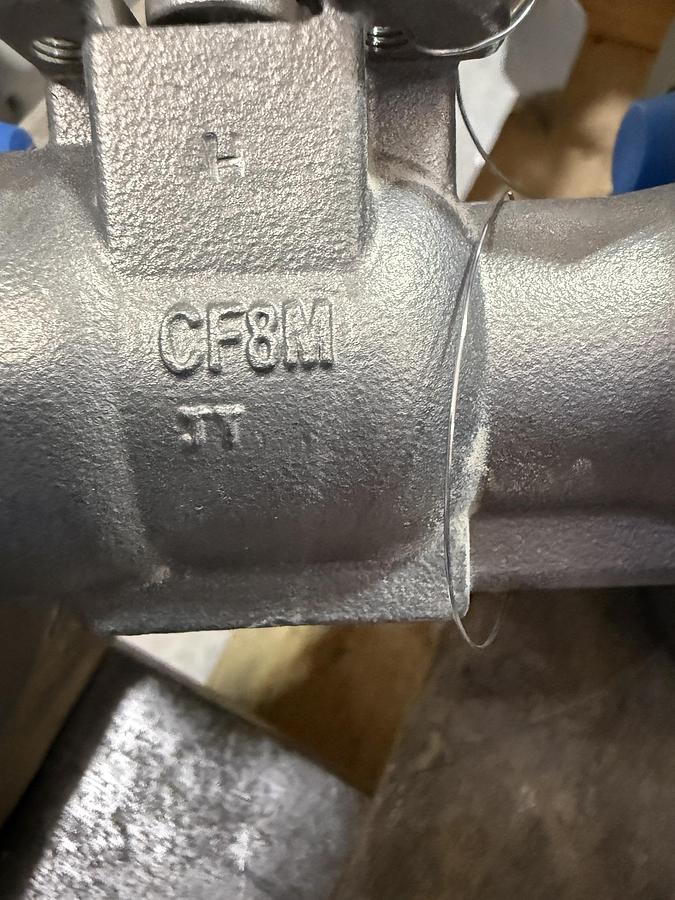 JAMESBURY 3/4" 150 RF BALL VALVE FP FIG # 3/4" 7150313600XTZ2 316 BODY