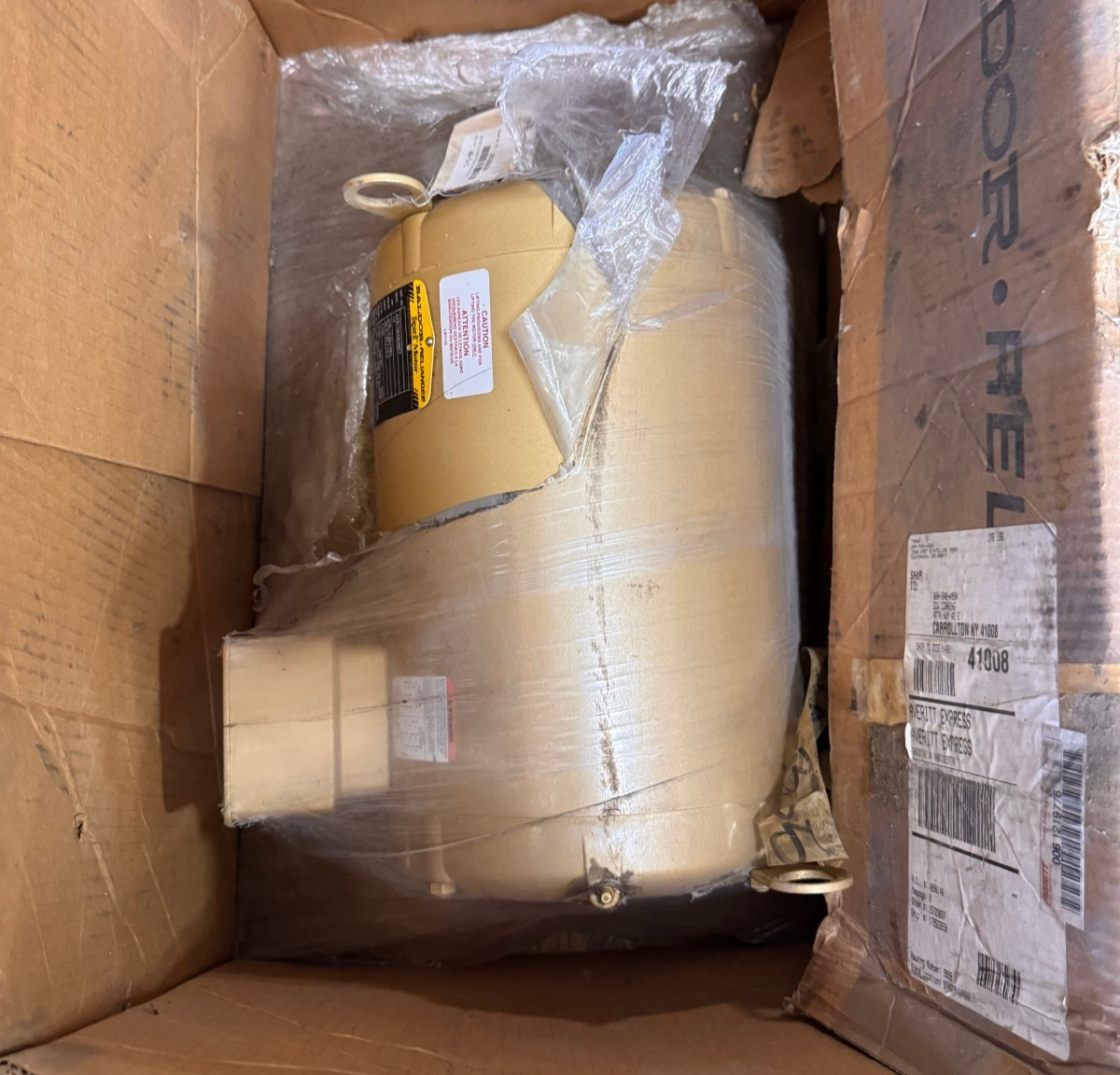 BALDOR SUPER E MOTOR 10 HP MODEL 37B106X636E7 ZK6 1760 RPM 208-230/460V 3 PH