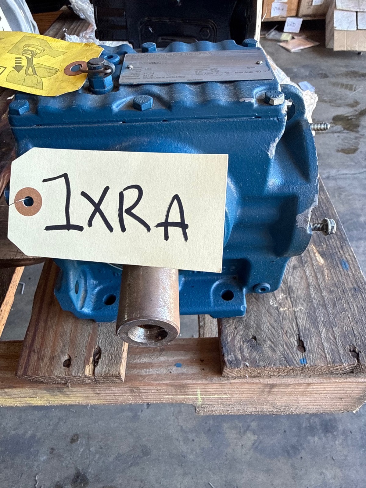 SEW-EURODRIV GEAR REDUCER 1XRA MOD S57/DRE80M4/DH 1750 TO 122 RPM TORQUE 469