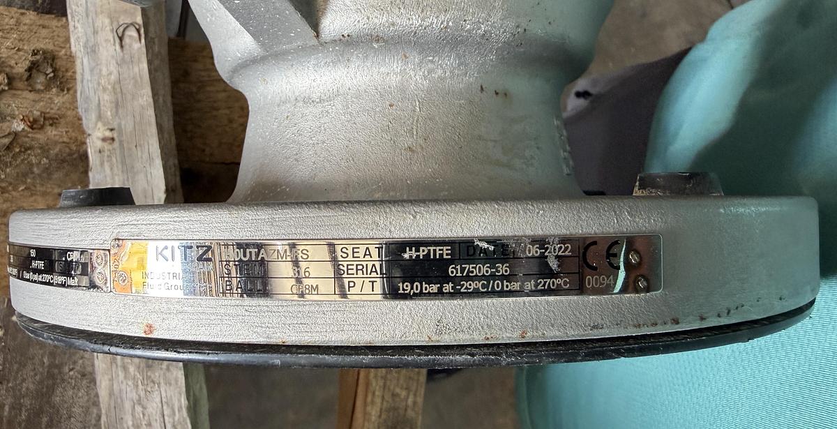KITZ 4" 150 RF BALL VALVE 316 BODY 316 TRIM FIG# 150UTAZM-FS