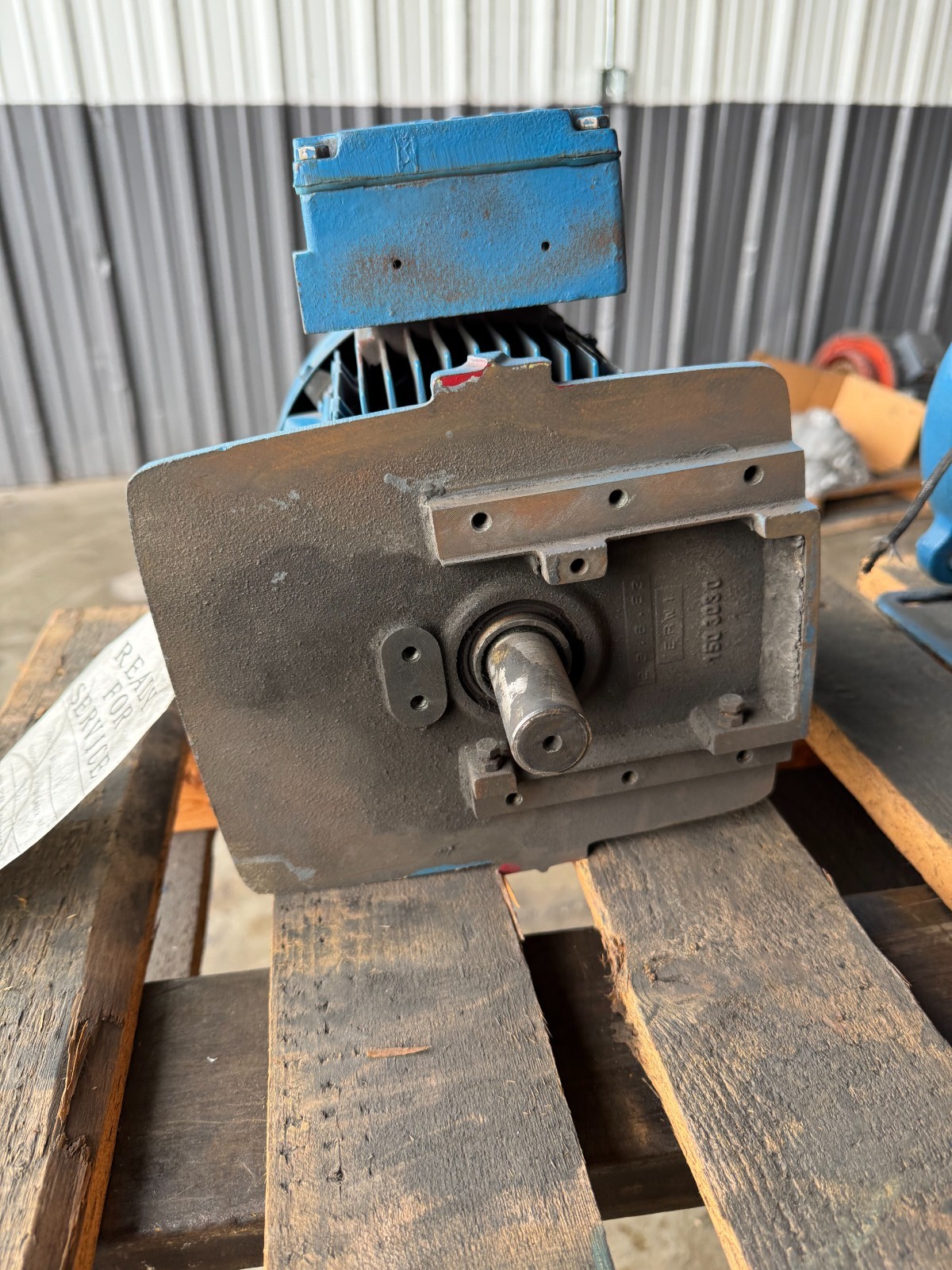 EURODRIVE MOTOR DD1 1.5 HP MODEL DF22DT90S4 2275/455 RPM 230/460 V 3 PH 4.8/2.4
