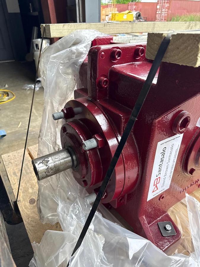 DB SANTASALO GEAR REDUCER 2XR MODEL 1KC225M F1-114598 RATIO 206 TO 1 78.3 KW