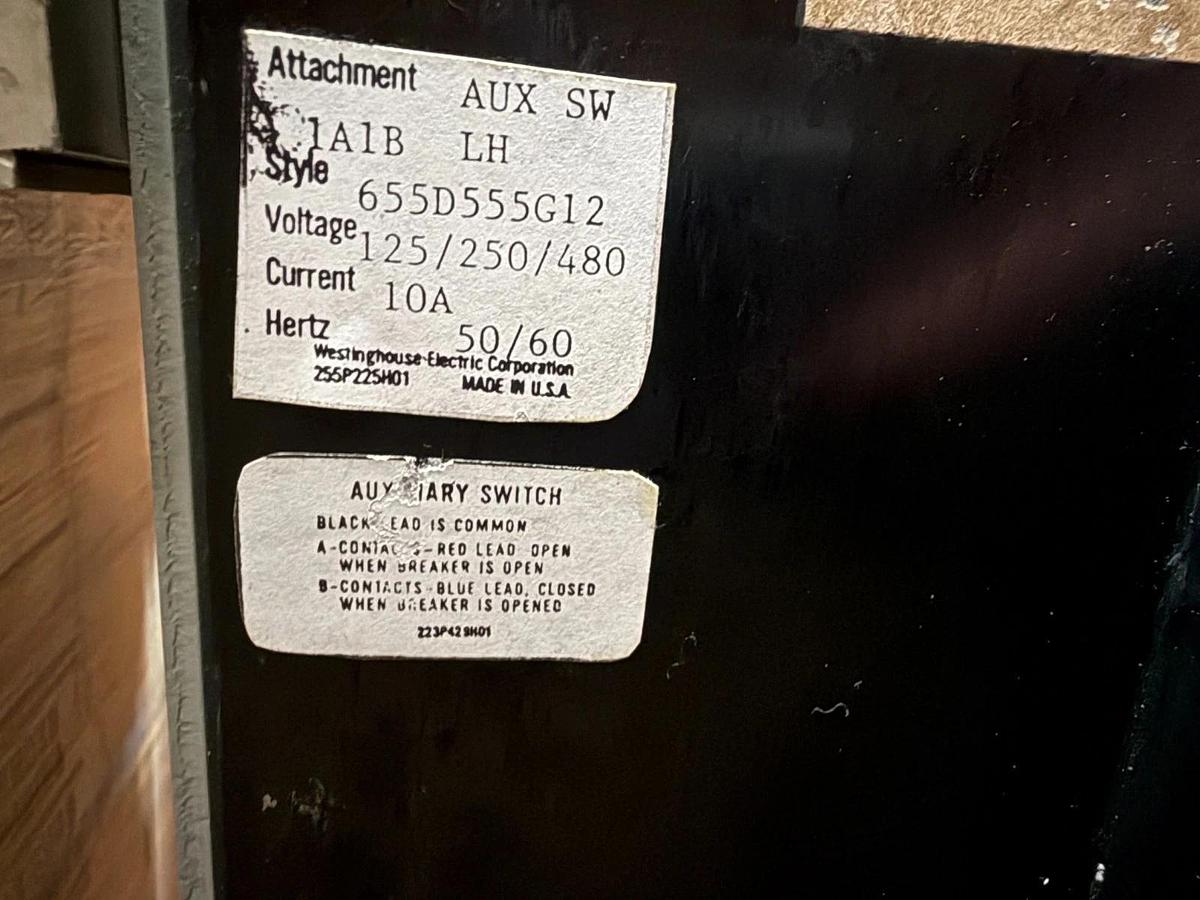 Refurbished WESTINGHOUSE 2000 AMP BREAKER MODEL PC2000 STYLE 2609D12G16 2000 AMP PLUG 2YV8