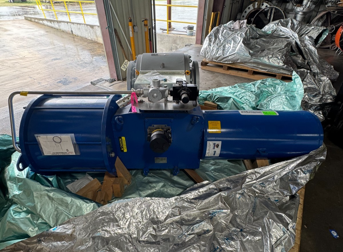 Used LIMITORQUE ACT LPS-30A-585B-FC2-3 W ARGUS 16" 150 RF FP BALL VALVE FK76M