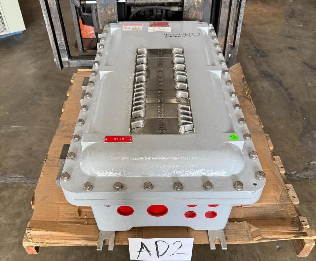 APPLETON/EGS EXPLOSION PROOF BREAKER PANEL AD2 80 AMP APPND24C42BF-353 480/277