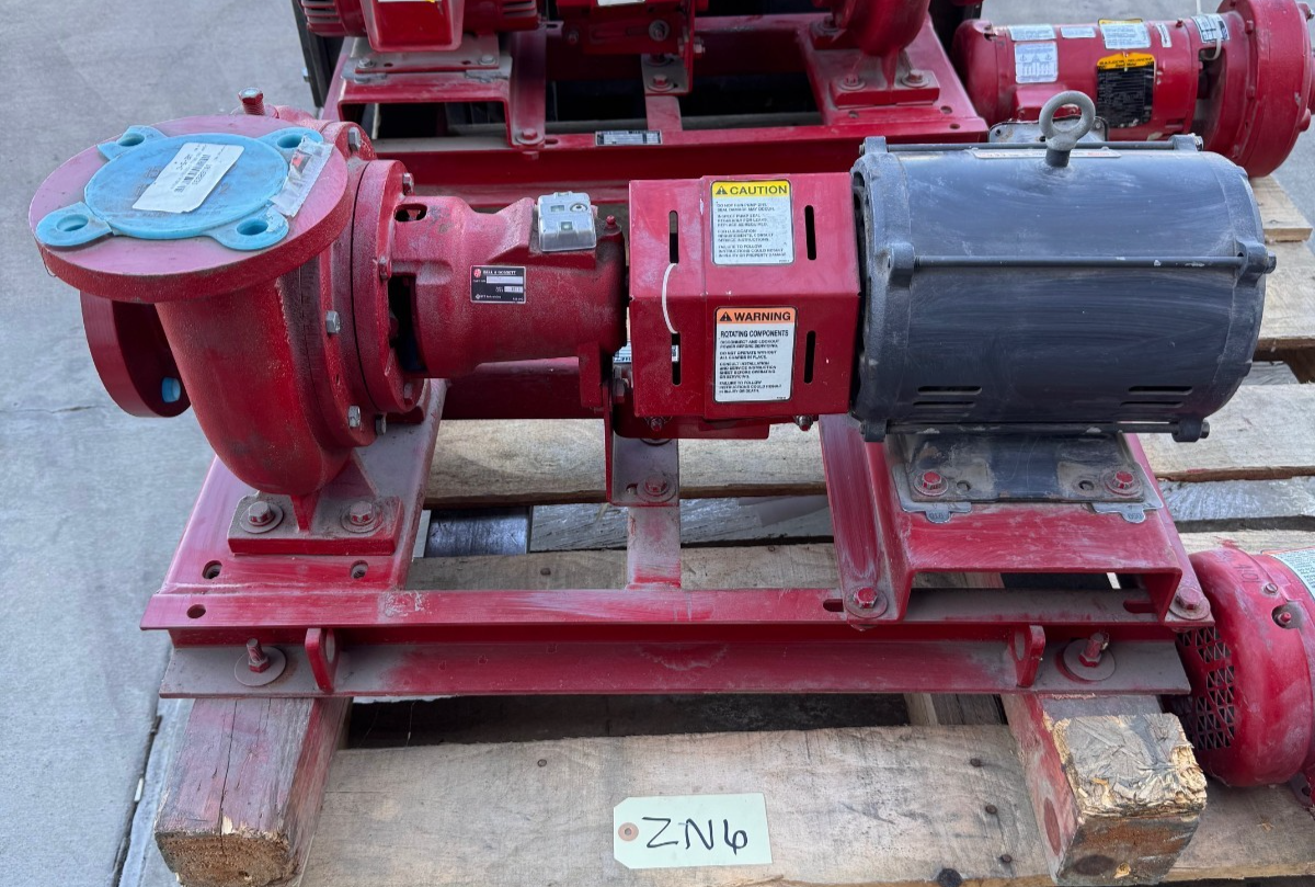 BELL & GOSSETT PUMP 21/2" X 3" X 6.625" IMPELLAR ZN6 8 1510 3 HP 203 GPM@85' 175