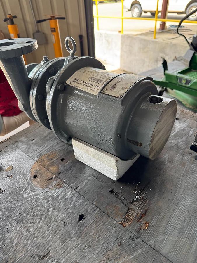 Refurbished ALLIS CHALMERS PUMP SS1 MODEL DCHT 120 GPM 2" X 2" IMPELLAR 5 5/8" 5 HP 3500 RPM