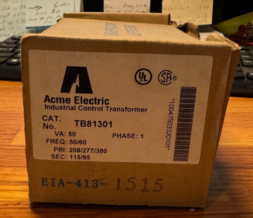 1 Lot INDUSTRIAL CONTROL TRANSFORMERS ACME GE PHILIPS/ ADVANCE HAMMOND 33 PC'S