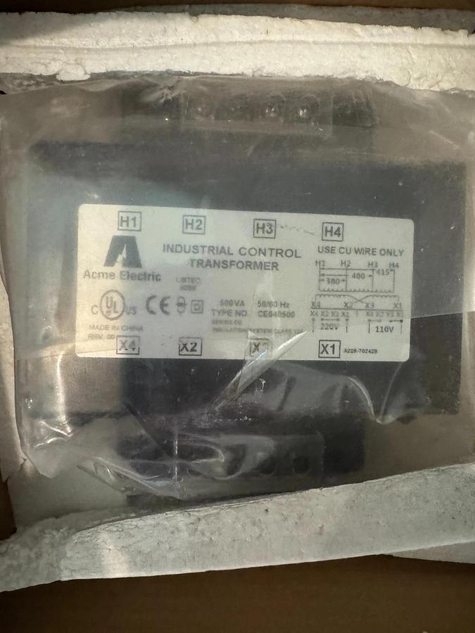 1 Lot INDUSTRIAL CONTROL TRANSFORMERS ACME GE PHILIPS/ ADVANCE HAMMOND 33 PC'S
