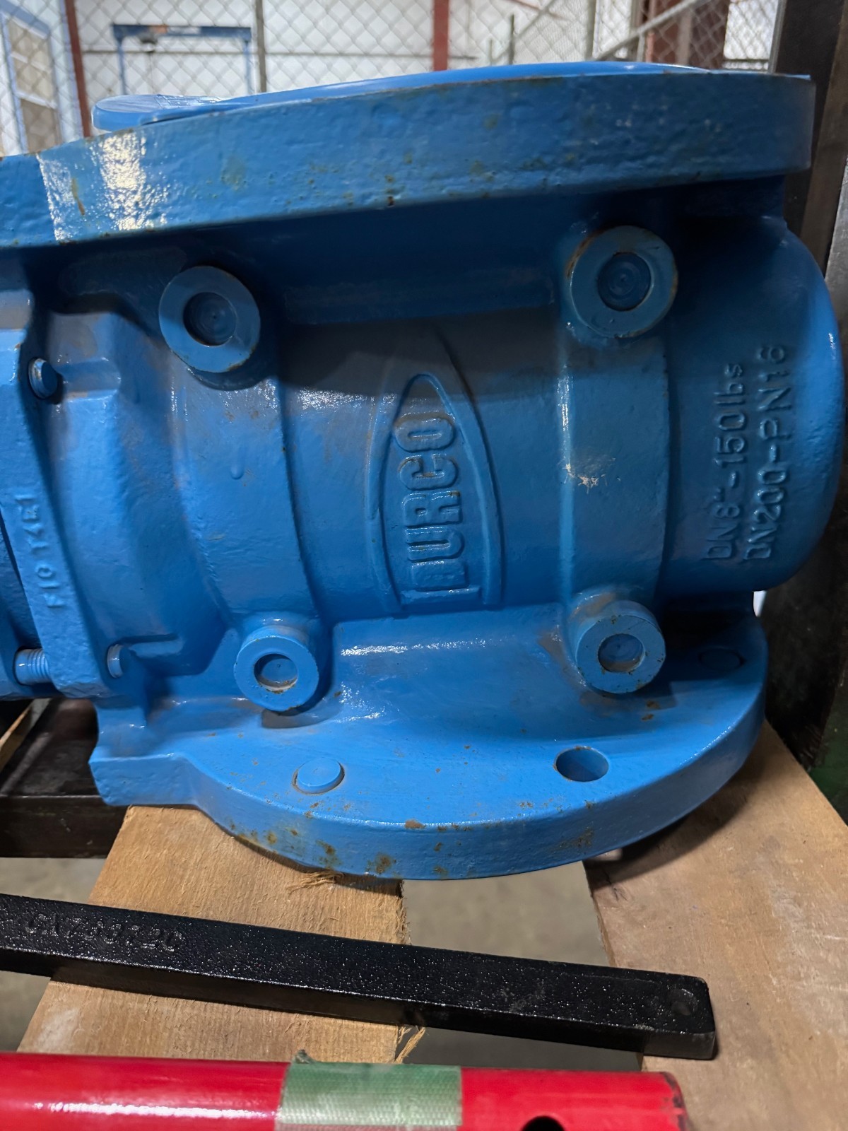 8" 150 RF PLUG VALVE DURCO PFA LINED 8-T4E-11C11D1EENW VA20C