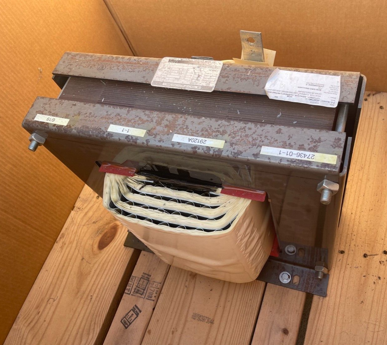 Current Limiting Reactor Model 29120A 1.7 MH 256 AMP 1 PH 2.5 KV TEST
