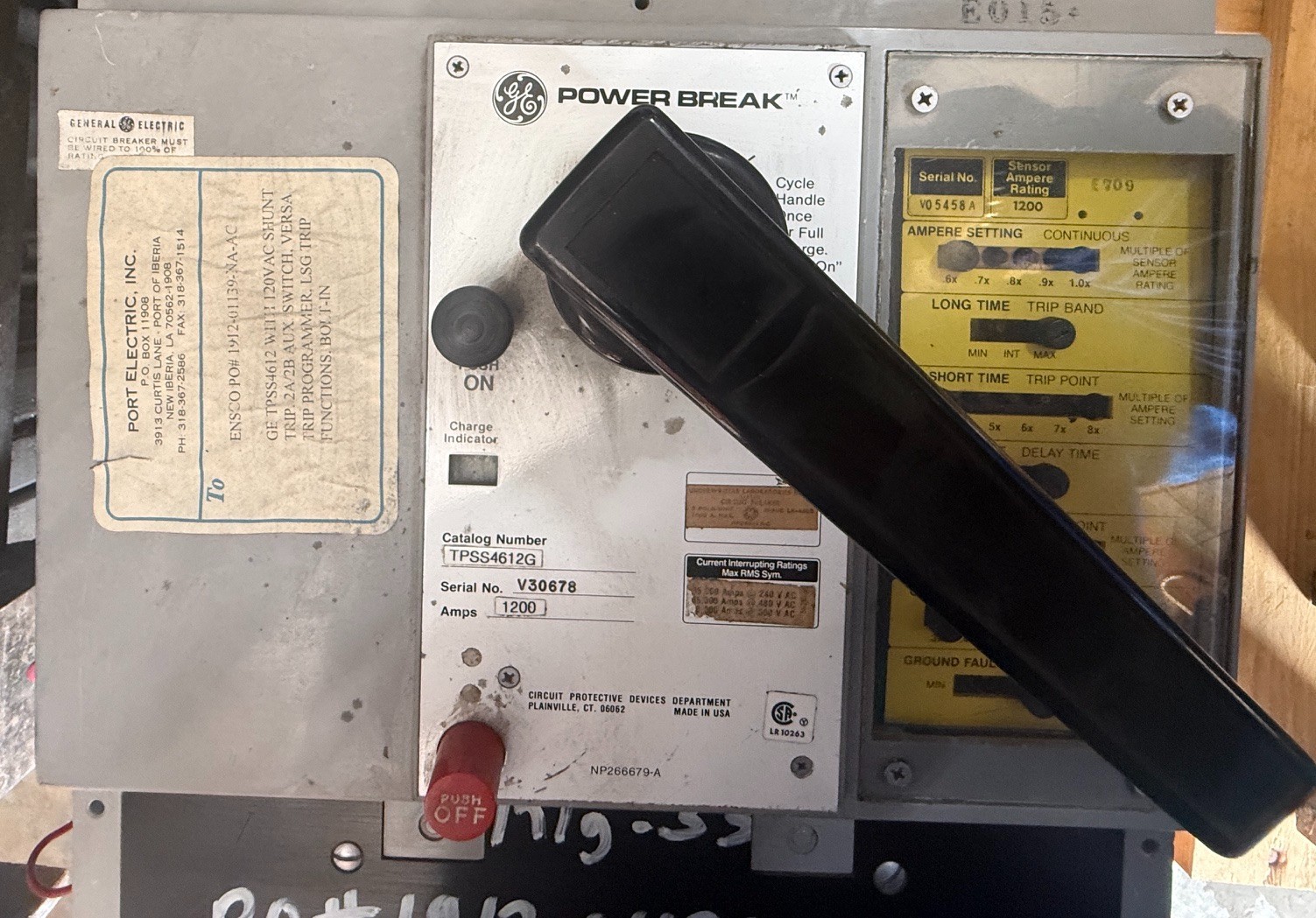 Refurbished General Electric 1200 AMP Power Break I BREAKER MODEL TPSS4612 W VERSA TRIP 2YX3