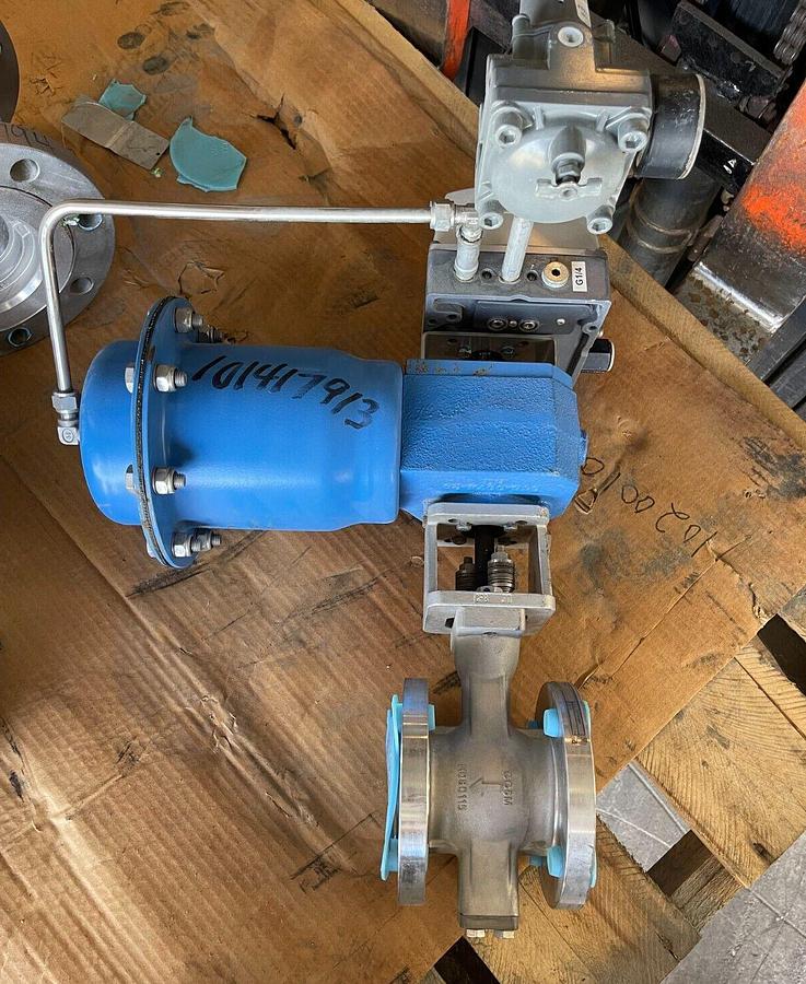 2" 150 RF CONTROL BALL VALVE 317 SS NELES RECA022UUST W/ METSO QUADRA POWR