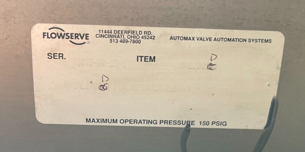 4" 300 RF RP BALL VALVE CS X SS FLOWTITE F30611101 W AIRCON ACTUATOR