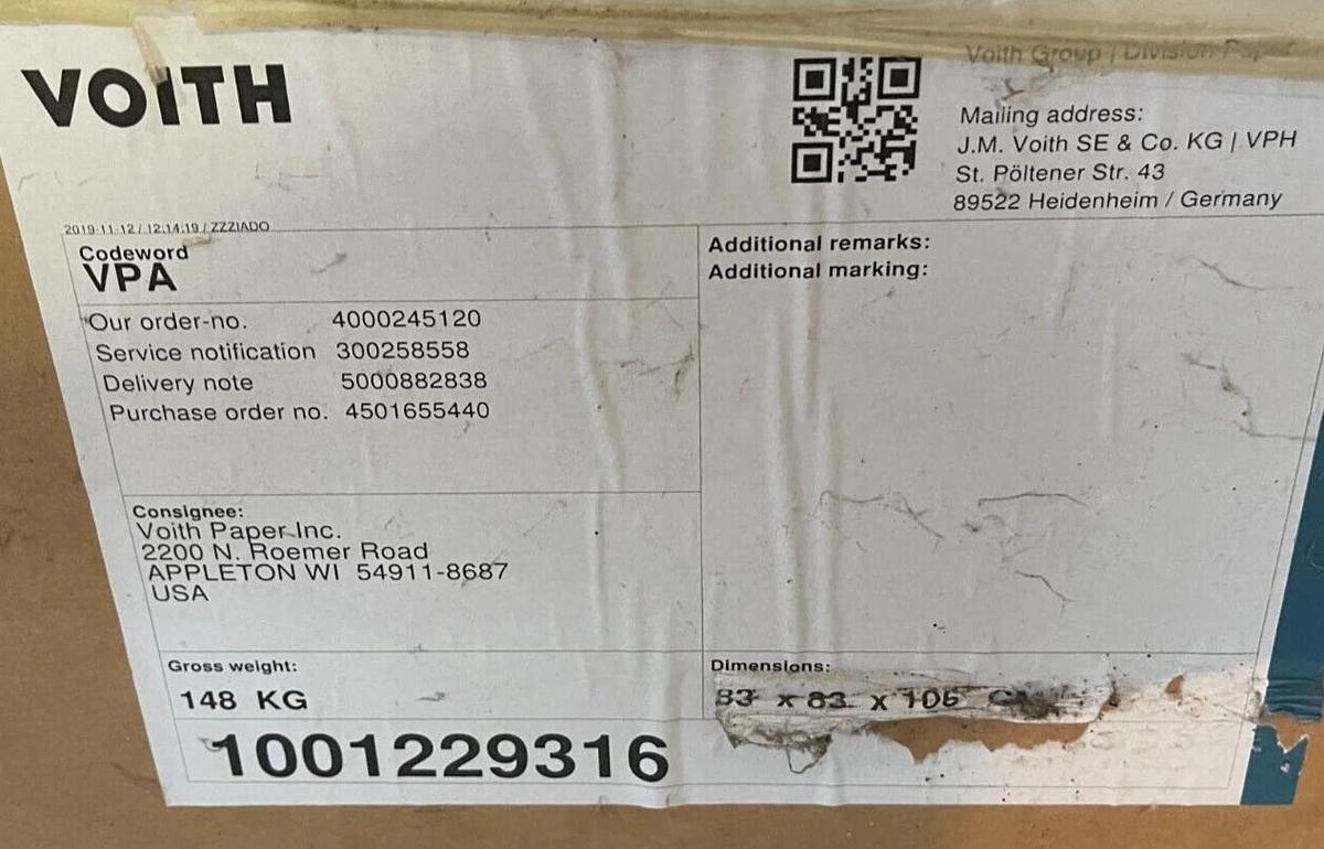 Pressure Screen Basket Voith Drill-Tec® CENTRISORTER C-bar CSH 0,40 G CR80