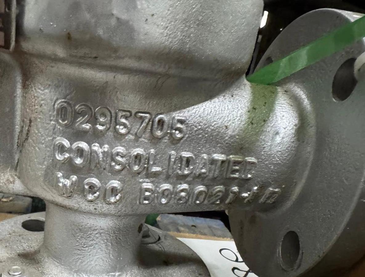 CONSOLIDATED 11/2" 300 X 2" 150 RELEIF VALVE VA8E WCB WITH PILOT 39PV07-2-CC-E-S