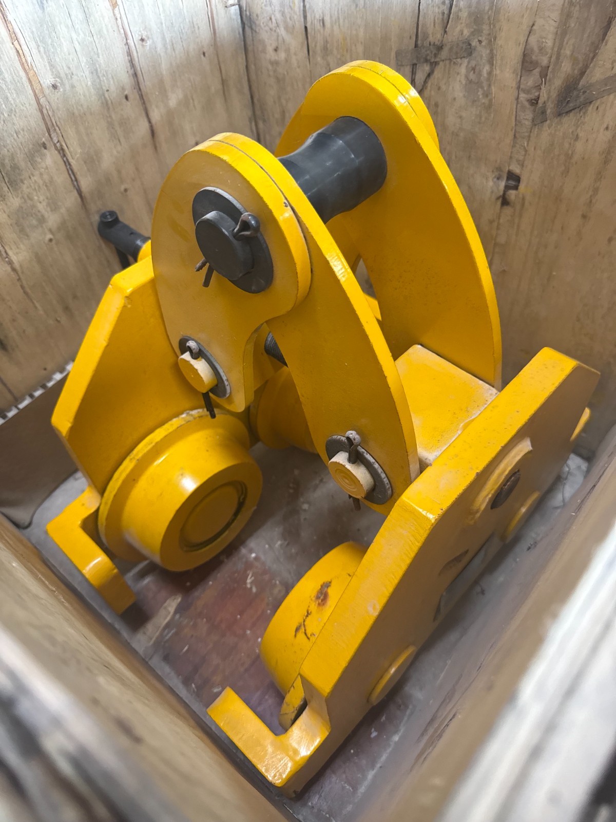 Used Harrington Pneumatic Hoist 6 Ton TCK6000-P2  WITH TROLLEY 2YQ2-7 2RY2