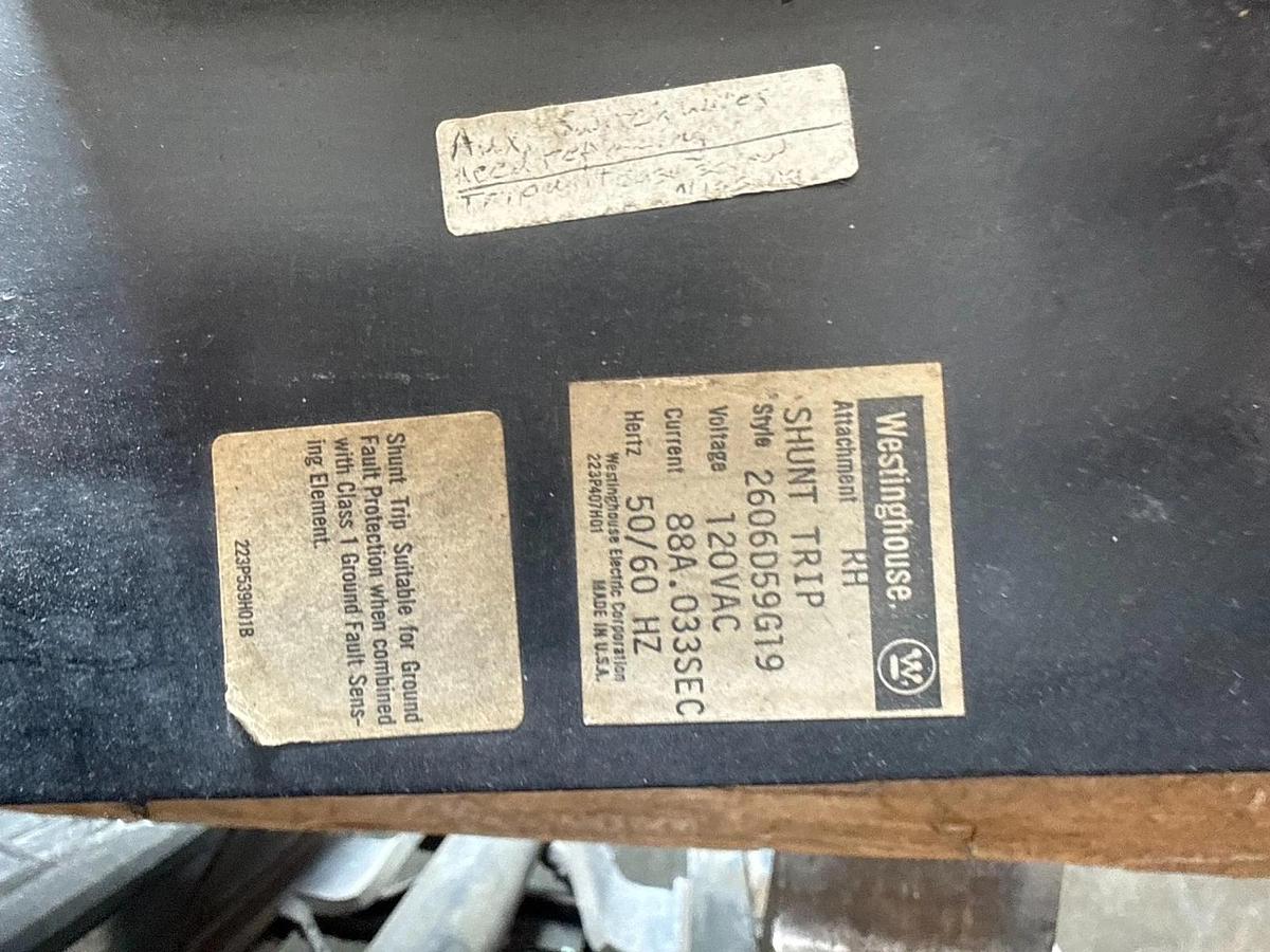 Refurbished Westinghouse Breaker 2500 AMP MODEL PC250016 2KA PC FR 600V 2000 AMP TRIP 2YW5