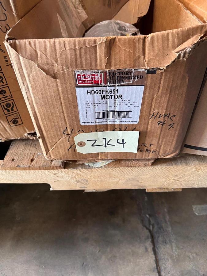 MARATHON Motor 3 HP MODEL HD60FK651 5K49WN4203AX ZK4 1725 RPM 208/230-460 V 3 PH