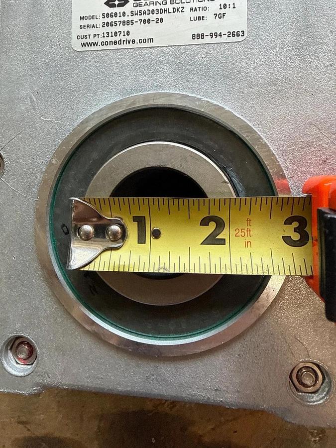 CONEDRIVE GEAR REDUCER 1XWI MOD SO6010.SWSAD03DHLDKZ 10 TO 1 RATIO