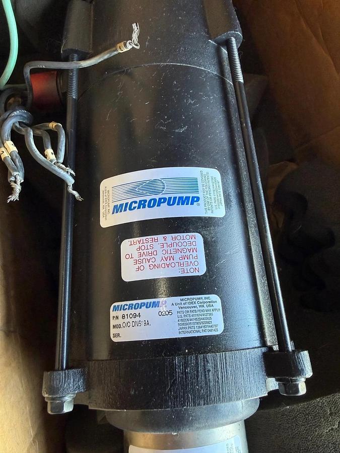 MICROPUMP PUMP MODEL GJ-N23.PF1SAB1 WITH GJ-N23.PF1SAB1 115/230 V 3450 RPM DRIVE