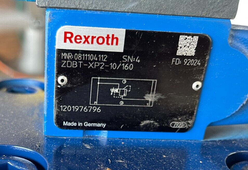 REXROTH HYDRAULIC VALVE W RELIEF VALVE 2" LFR50DBE49-1X MNR 1815500456