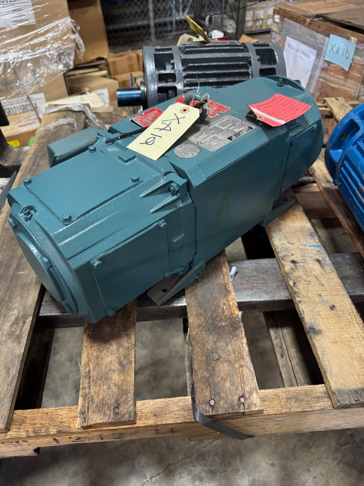 RELIANCE 3 HP DC MOTOR XA12 1750 RPM 180 VDC 14 AMP FRAME C1812ATGZ