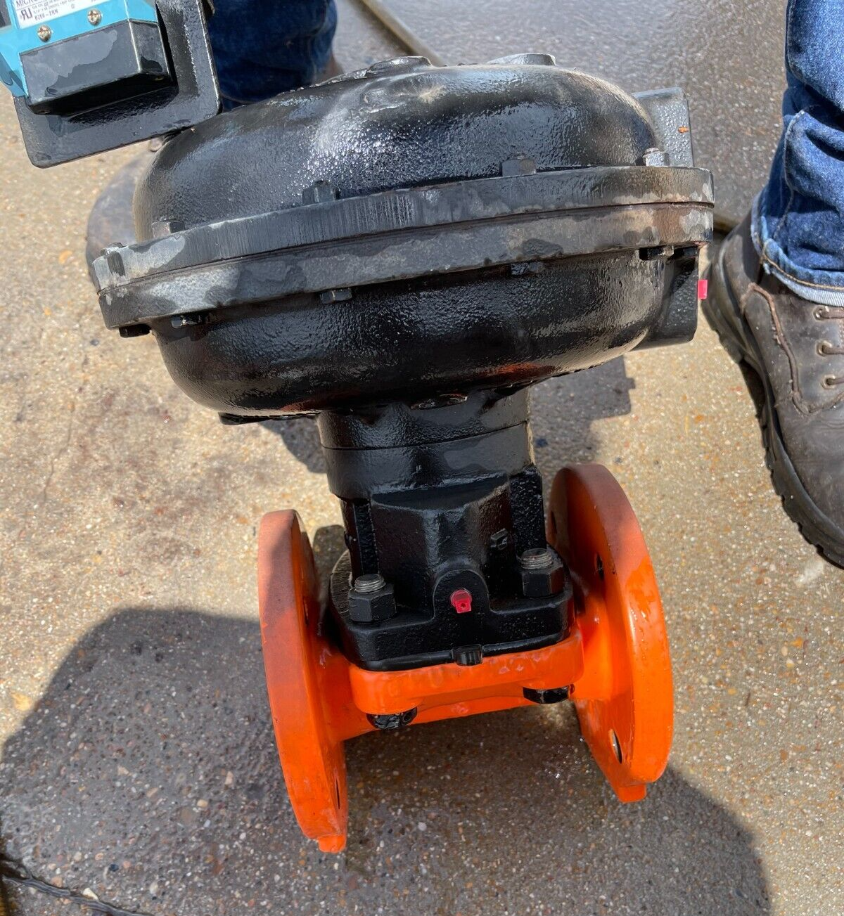 3" 150 LB AUTOMATED DIAPHRAM VALVE CENTURY INSTRUMENTS 3AGABE RUBBER LINED